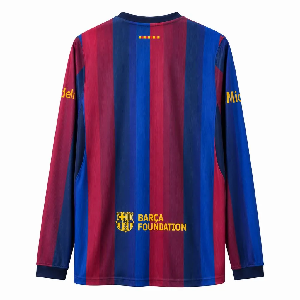 26-27 Barcelona Mens Home Kit Football Long Sleeve T-Shirt AAAAJersey Supply Yupoo 4 3