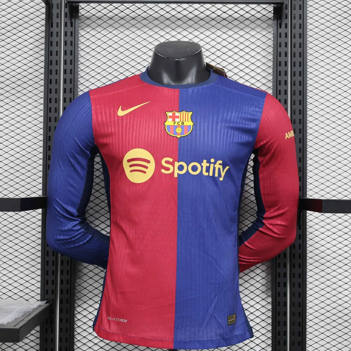 24-25 Barcelona Home Long Sleeve Kit Player Version Shirt Sport AAAAJersey Yupoo 7