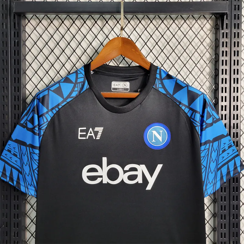23-24 Napoli Black Training Suit Size S-4XL Soccer Jersey 2