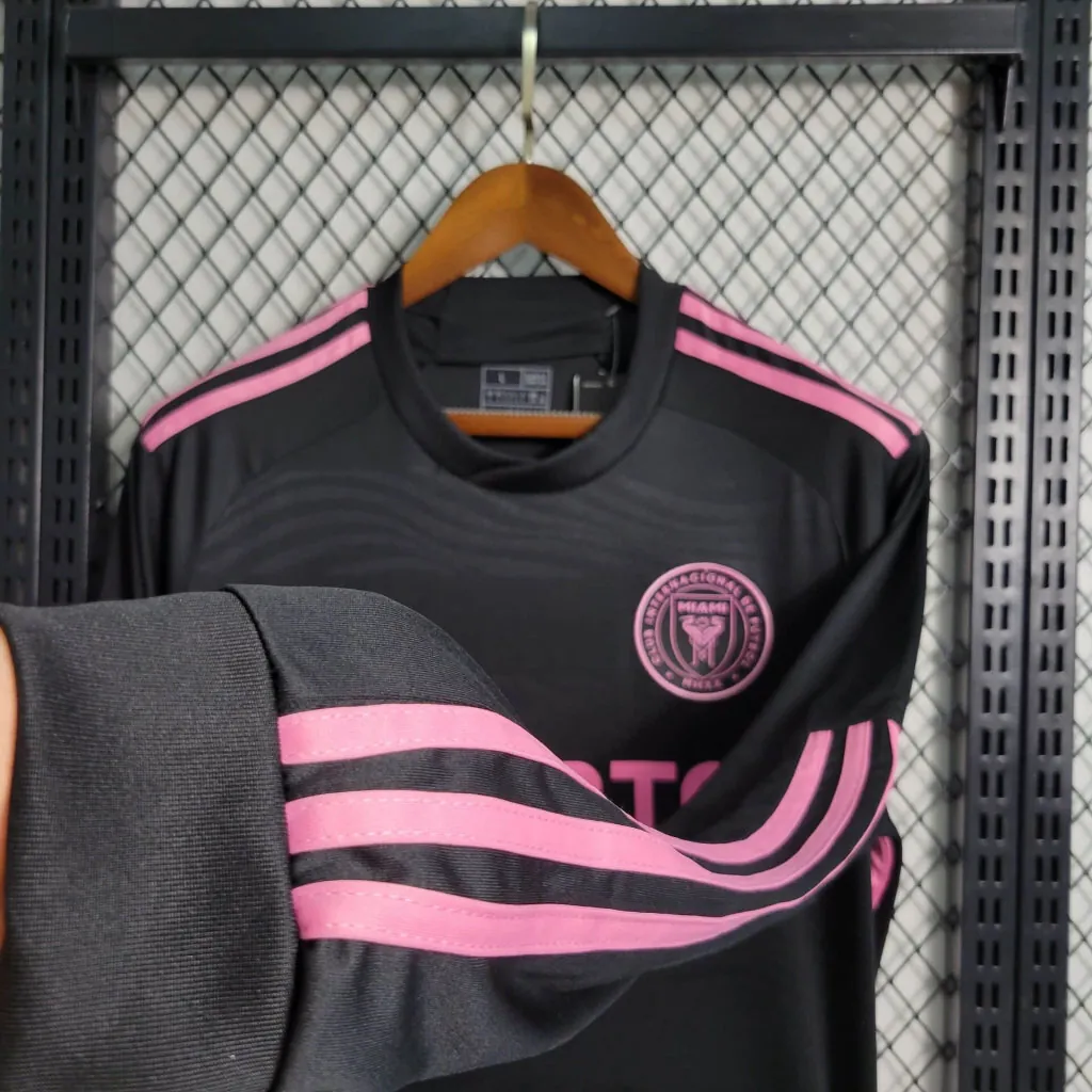 23-24 Long Sleeve Inter Miami Away S-XXL Cheap Soccer Jerseys 2