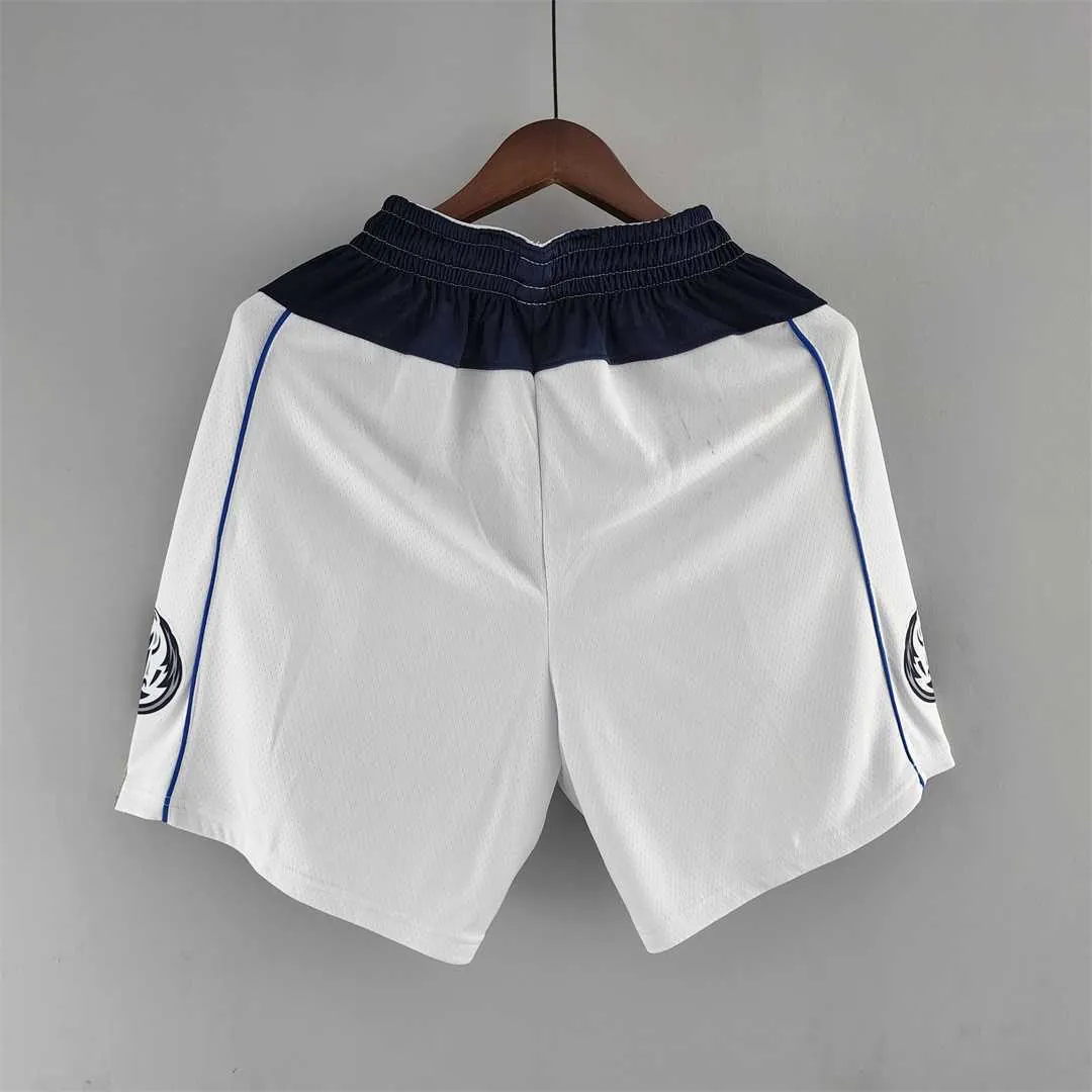Dallas Mavericks NBA Shorts White 4