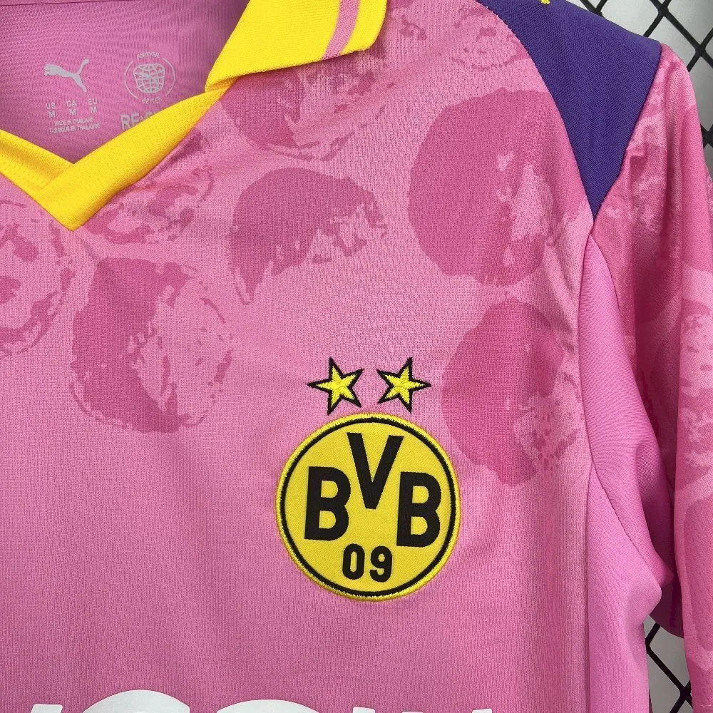 25-26 Borussia Dortmund Pink Kit Special Edition Shirt Football Apparels Soccer AAAAJersey Yupo 3
