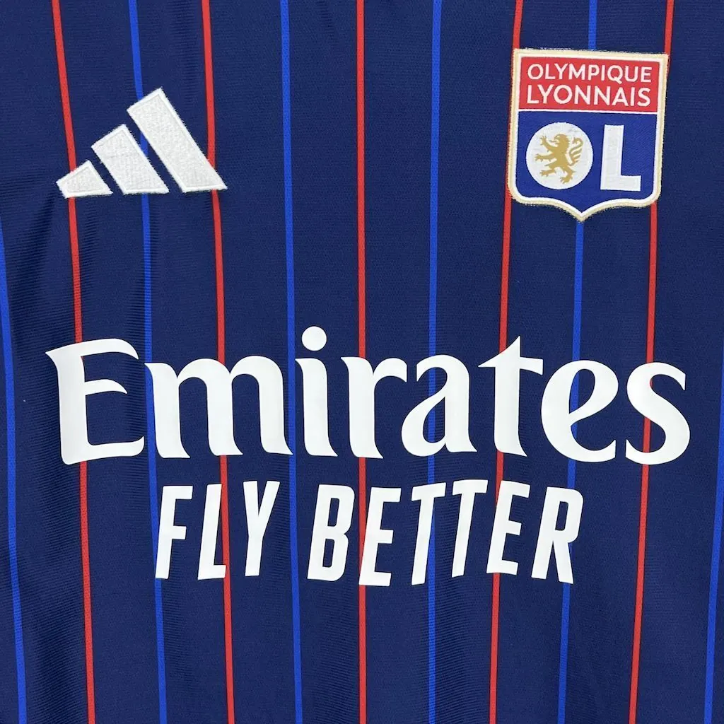 25-26 Lyon Away Shirt Football T-Shirt AAAAJersey Supply Yupoo 7