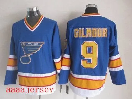 St. Louis Blues retro ice hockey jersey M-3XL 圣路易蓝调队复古冰球服 4