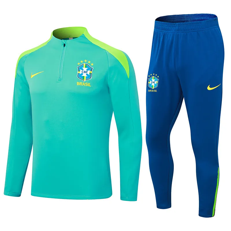 2024 Brazil Long Sleeve Training Suit Football Shirts 3