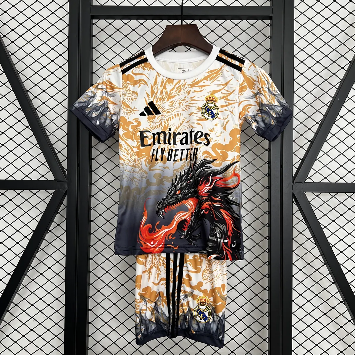 25-26 Real Madrid Special Edition Kids Kit Football Youth Apparels Dragon AAAAJersey Supply Yup 5