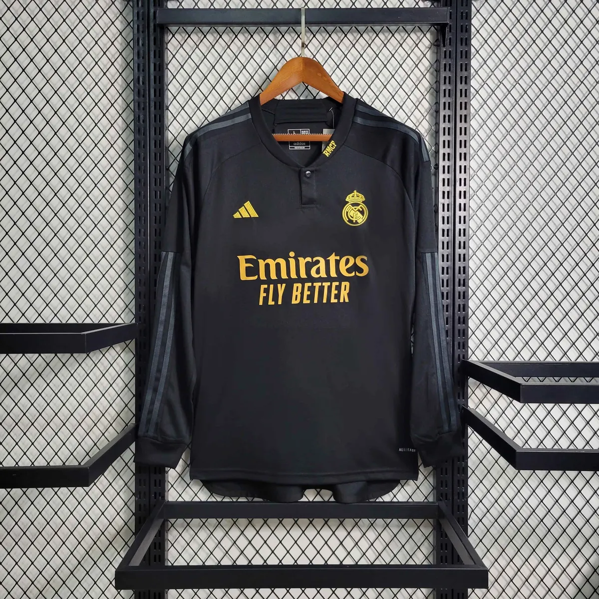 23-24 Real Madrid Third Kit Long Sleeve Black Shirt Soccer Jerseys Yupoo 8