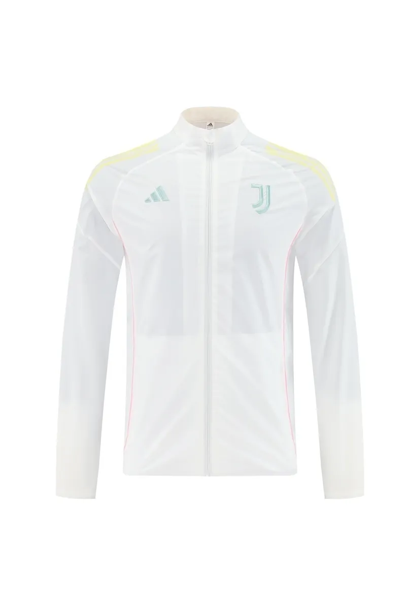 25-26 Juventus Windbreaker White Jacket AAAAJersey Supply Yupoo 4