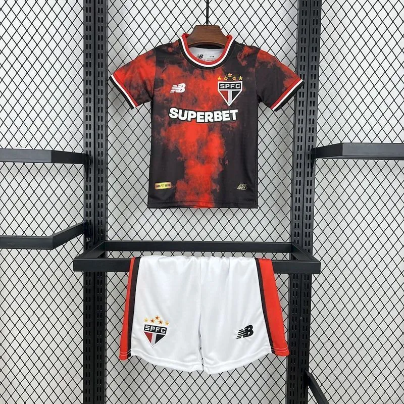 24-25 Sao Paulo Third Kid Kits Youth Apparels Soccer AAAAJersey Yupoo 11