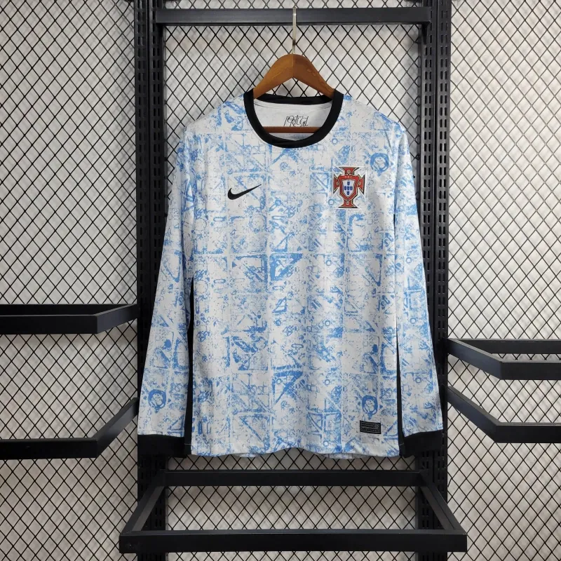 2024 Portugal Away Kit Long Sleeve Shirt Jersey Supplier Yupoo 7