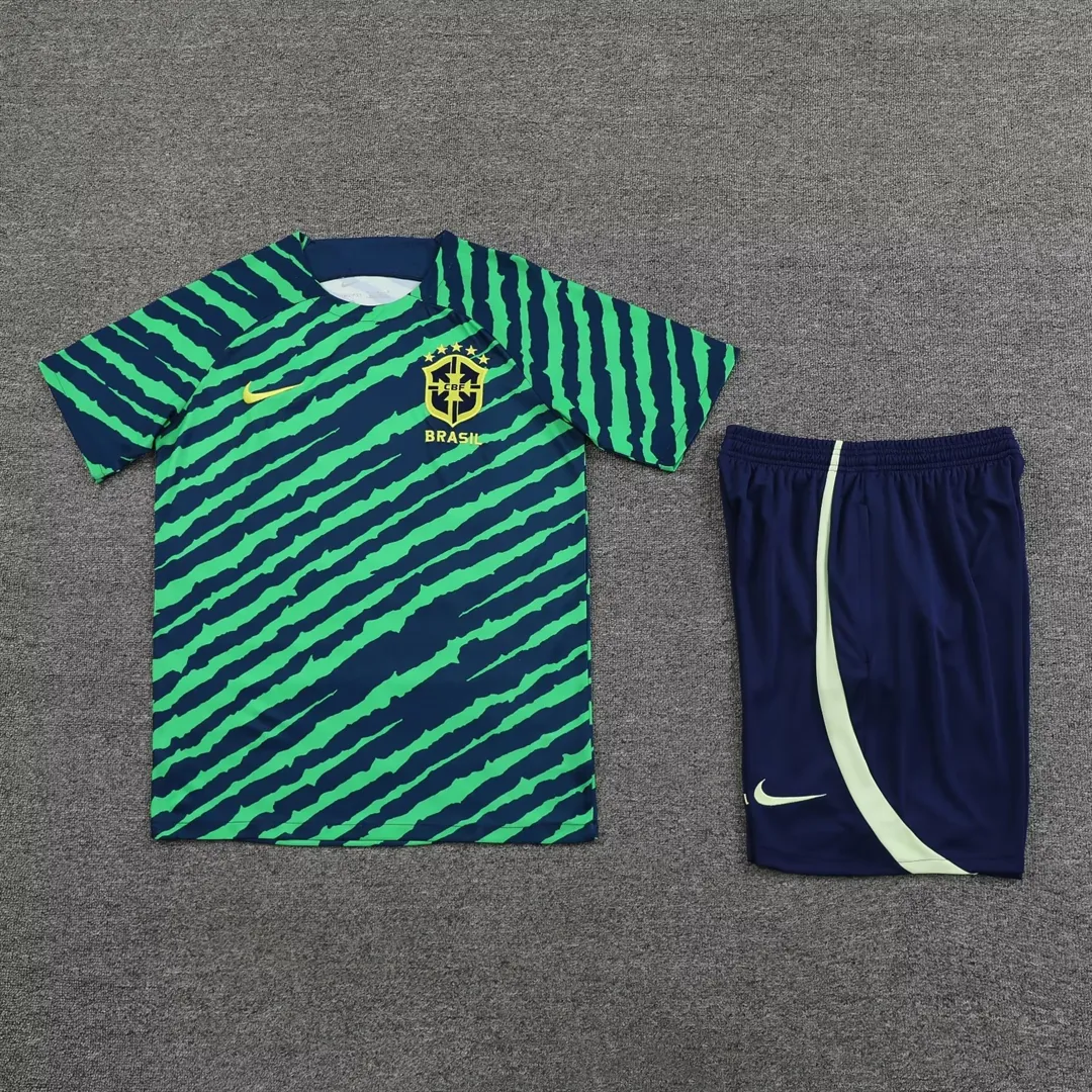 2022 Brazil Training Jersey Green 1