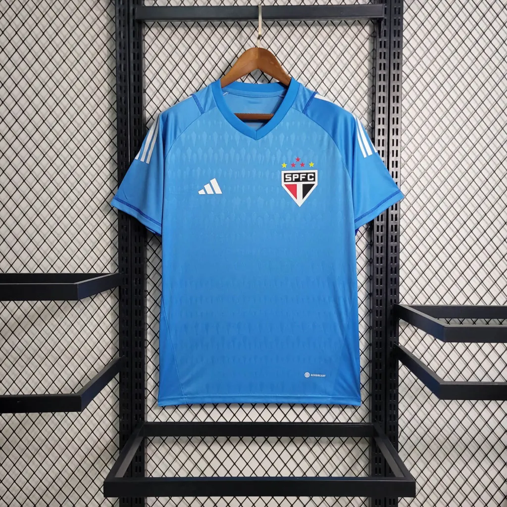 23-24 Sao Paulo Goalkeeper Blue S-4XL Cheap Soccer Jerseys 6