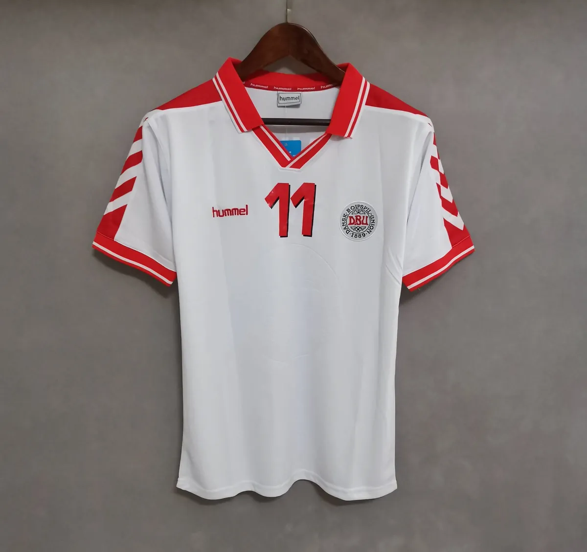1998 Denmark away white 9