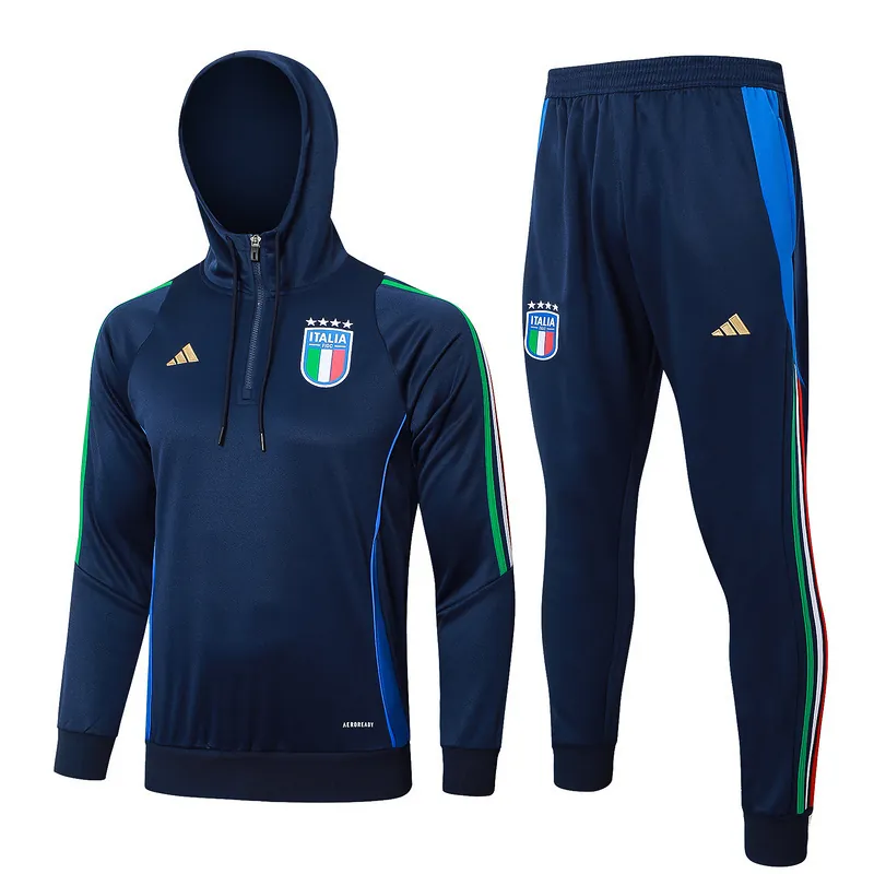 2024 Italy Hoodie Long Sleeve Training Suit Football Shirts 3