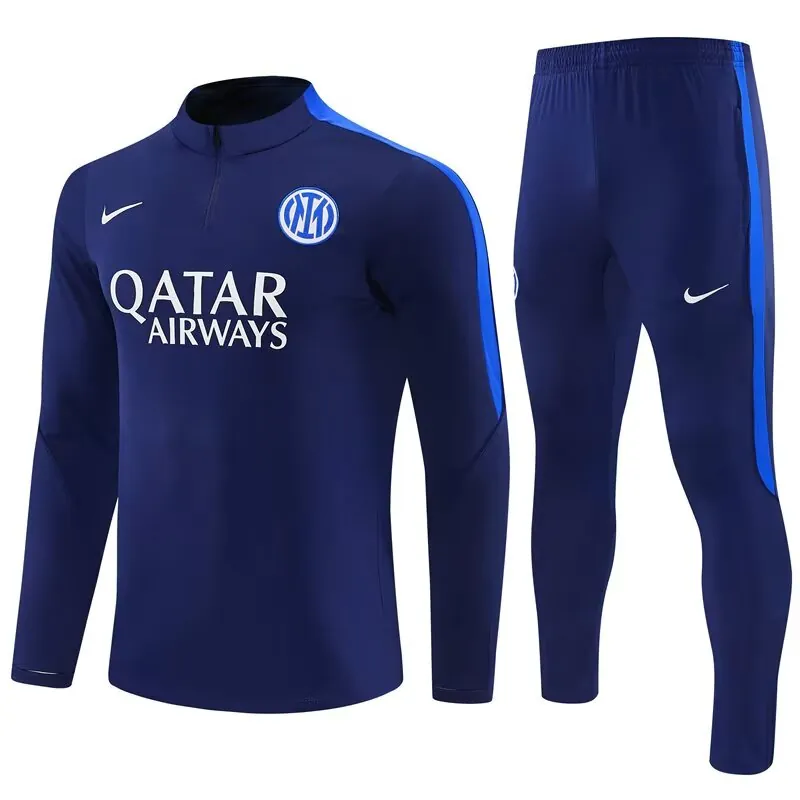 26-27 Inter Milan Mens Kit Royal Blue Half Pull Training Suit Yupoo 7 7