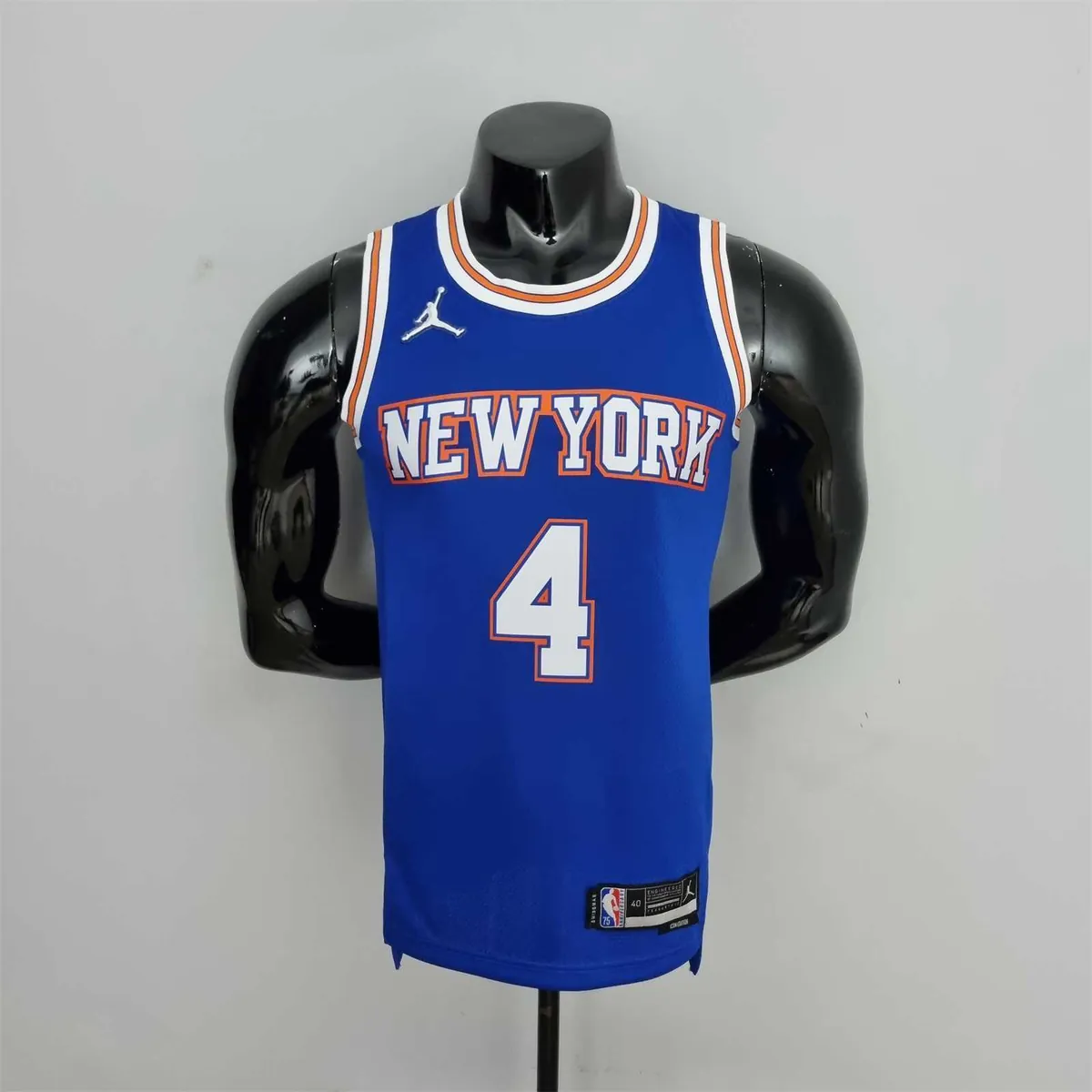 75th Anniversary Ross #4 New York Knicks Jordan Limited Blue NBA Jersey 9