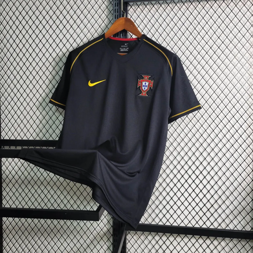 2006 Retro Portugal Away S-XXL Cheap Soccer Jerseys 5
