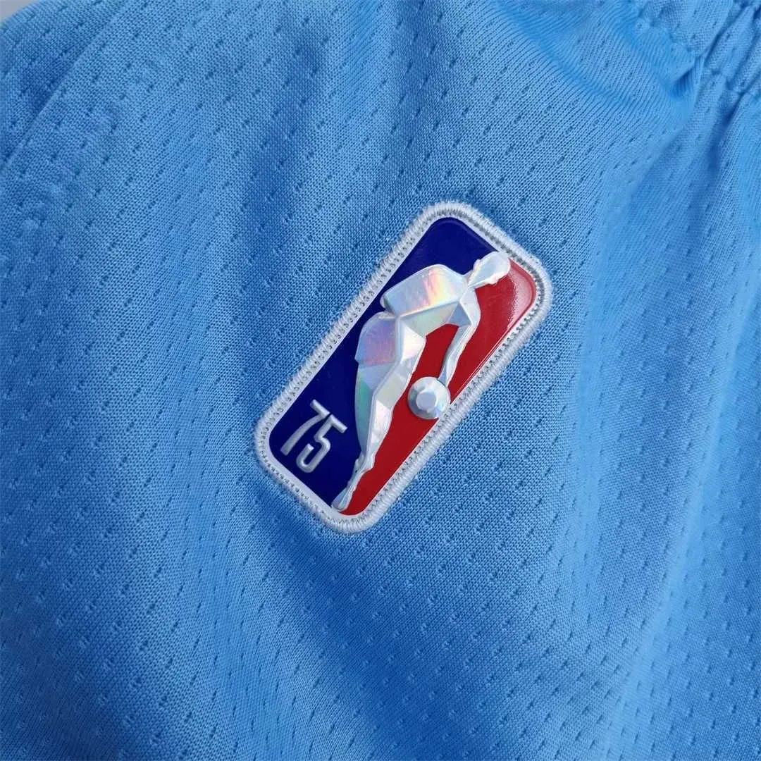 2022 Los Angeles Clippers City Edition Blue NBA Shorts 4