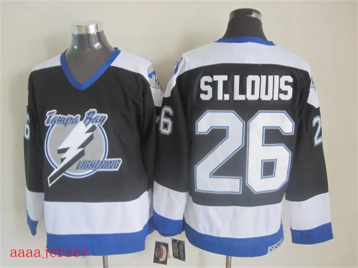 Tampa Bay Lightning retro ice hockey jersey M-3XL 坦帕湾闪电队复古冰球服 3