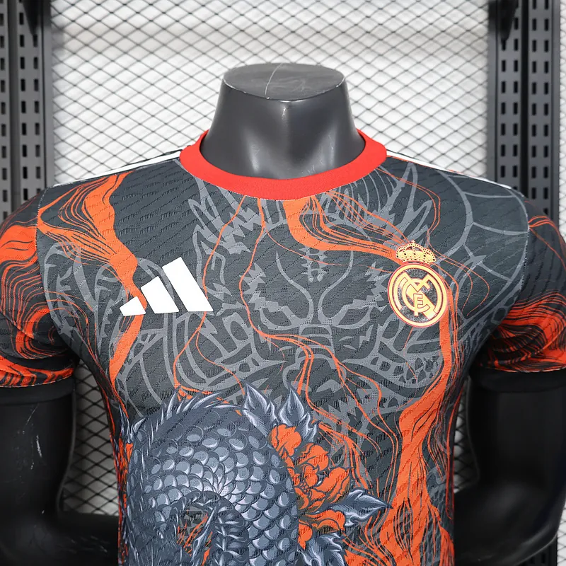 25-26 Real Madrid Black Dragon C Special Edition Kit Player Version Shirt AAAAJersey Wholesale 2