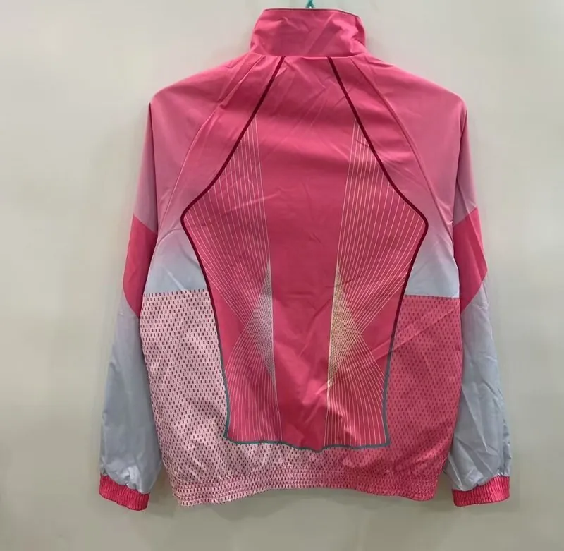 25-26 Barcelona Pink&Blue Windbreaker Double-Sided Jackets AAAAJersey Dropship Yupoo 6