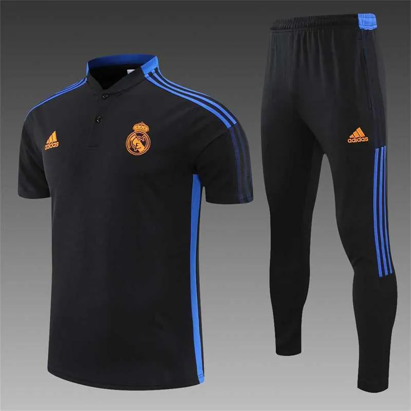 Real Madrid Polo black with yellow-logo 21