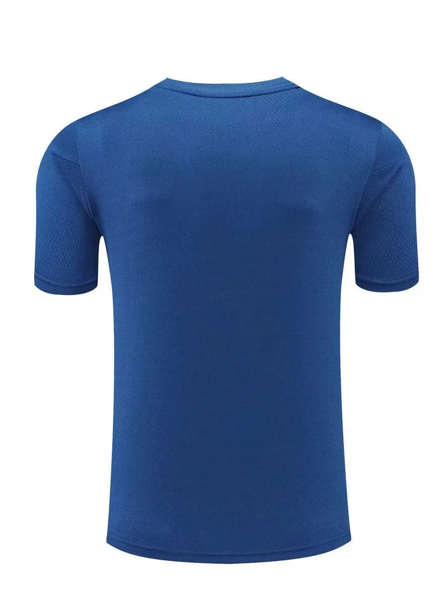 22-23 Manchester United Training Suit Short Sleeve Kit Blue 1