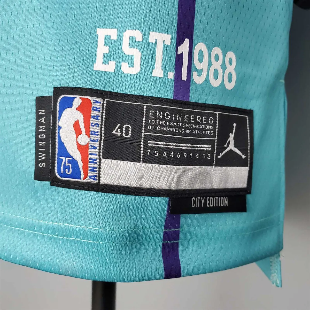 2022 BALL#2 Hornets City Edition Blue 6