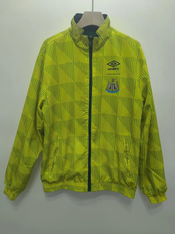 1991 Newcastle United Retro Trench Coat Reversible Windbreaker Double-Sides Jacket 3