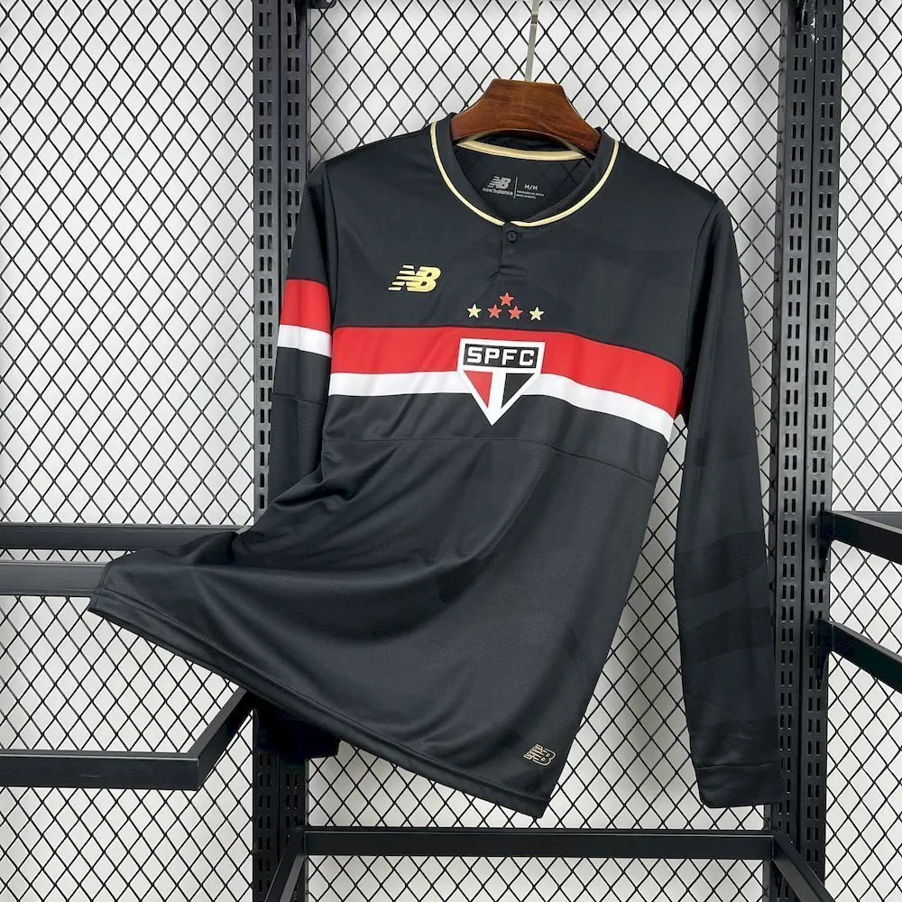 25-26 Sao Paulo Third Away Kit Soccer T-Shirt Long Sleeve AAAAJersey Wholesale Yupoo 5