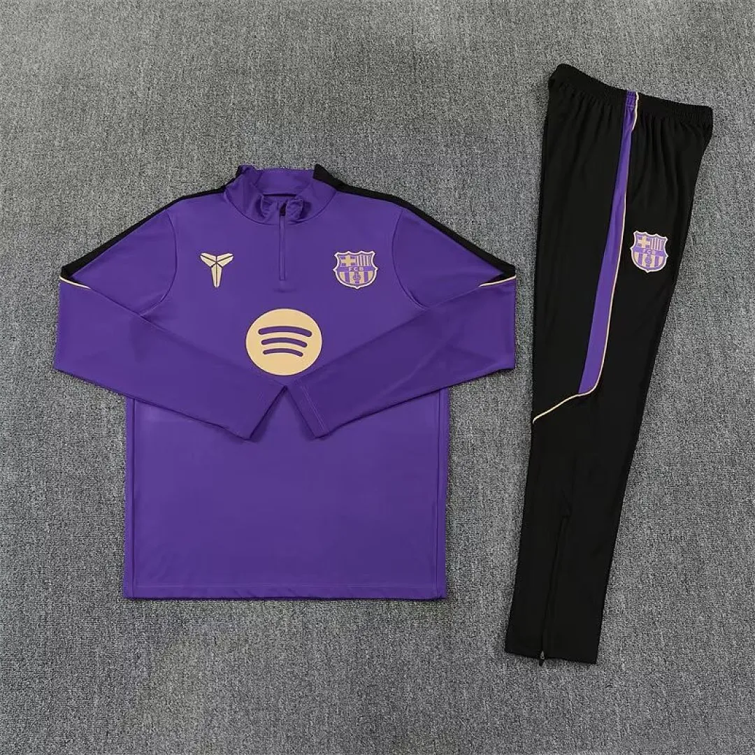 26-27 Barcelona Mens Kit Football Training Long Sleeve Suit Yupoo 4 1