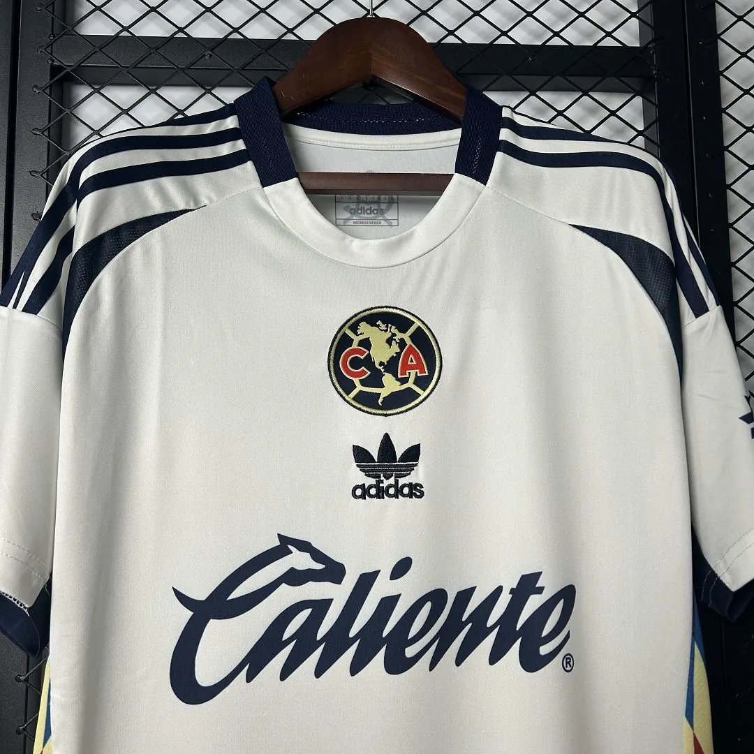 25-26 Club America White Training Kit Soccer T-Shirt AAAAJersey Wholesale Yupoo 5