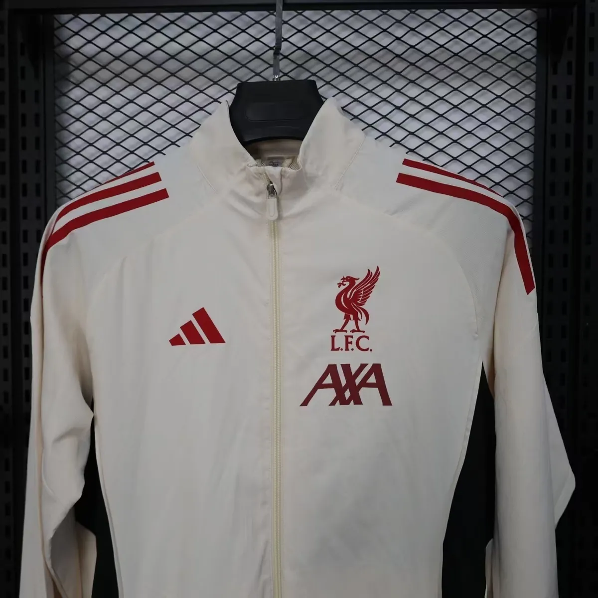 25-26 Liverpool Beige Windbreaker Jacket AAAAJersey Supply Yupoo 1