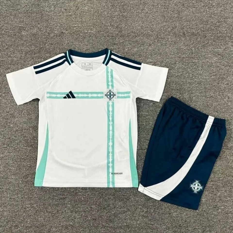 2024 Northern Ireland Away Kid Kits Youth Apparels Football AAAAJersey Supplier 2