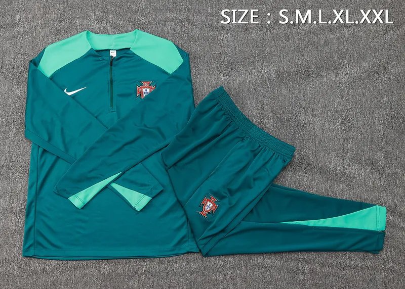 2024 Portugal Long Sleeve Training Suit Football Shirts 2
