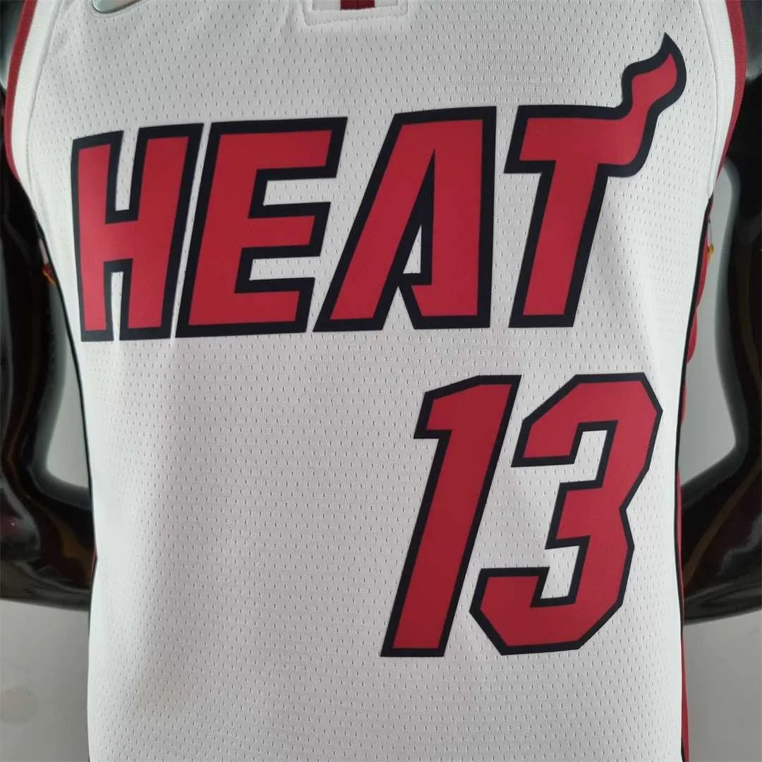 75th Anniversary Miami Heat ADEBAYO#13 White NBA Jersey 6