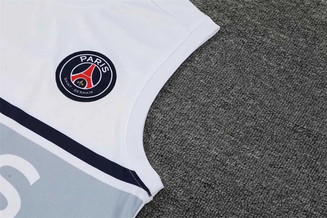 22-23 PSG vest training kit kit white grey stripe 9