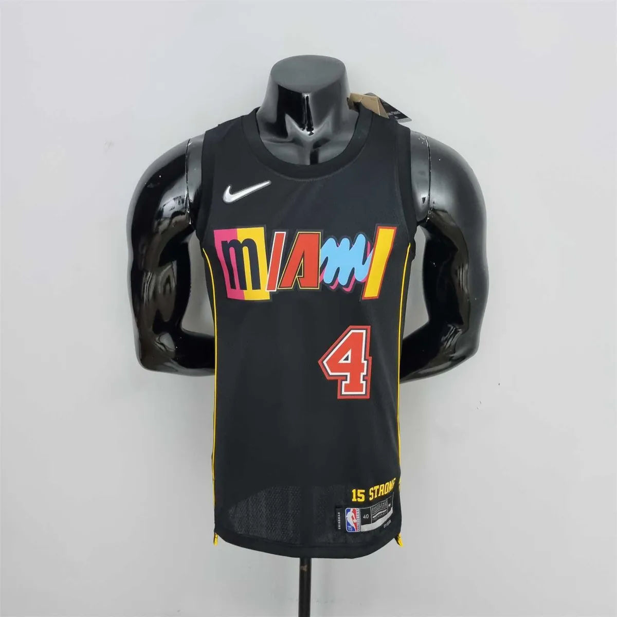 2022 Oladipo #4 Miami Heat City Edition NBA Jersey 10