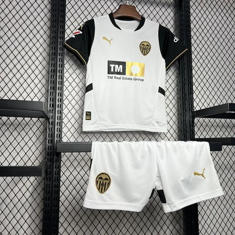 24-25 Valencia Home Kid Kits Youth Apparels Football AAAAJersey Yupoo 4