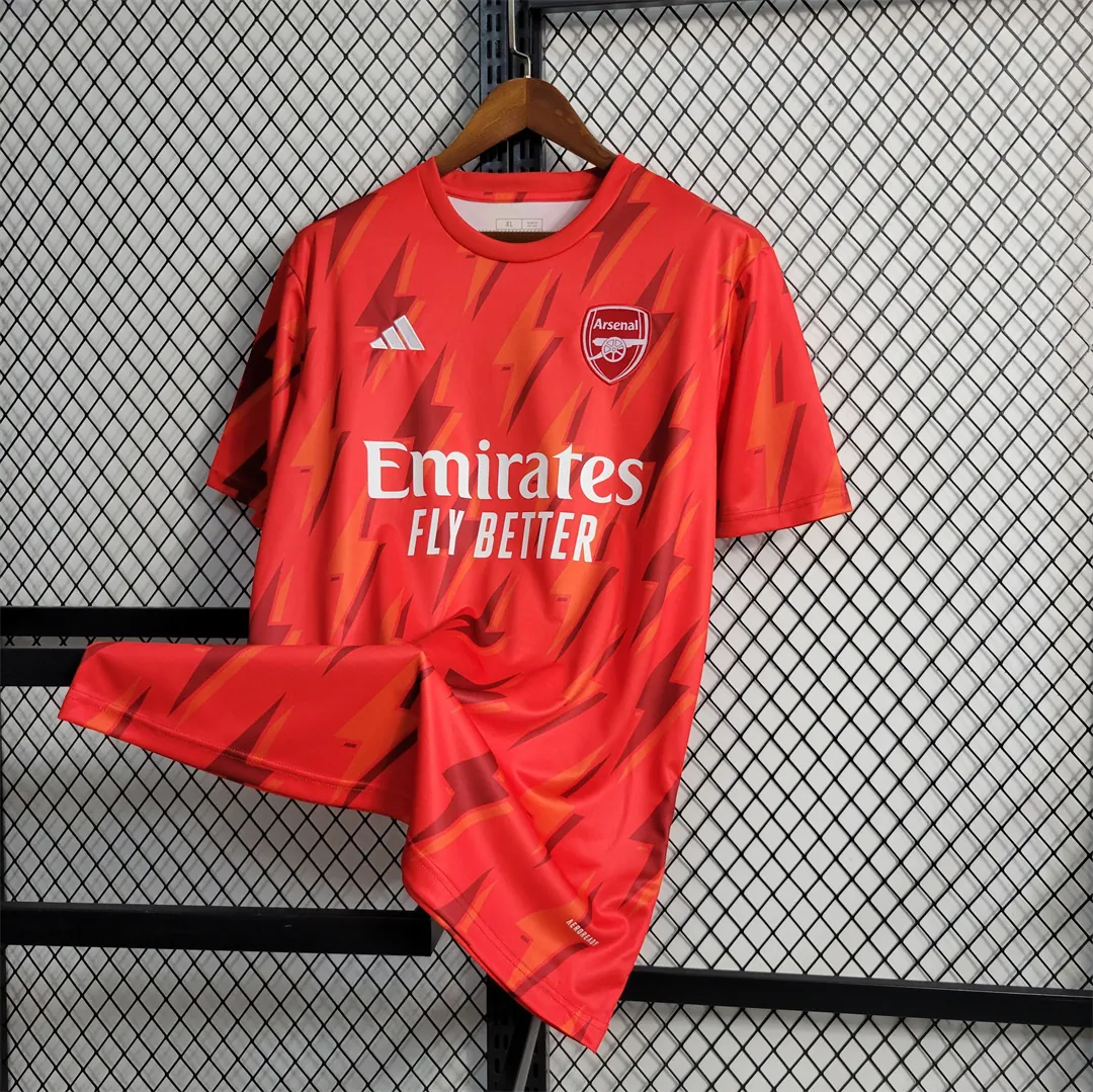 23-24 Arsenal Red Training Suit 5