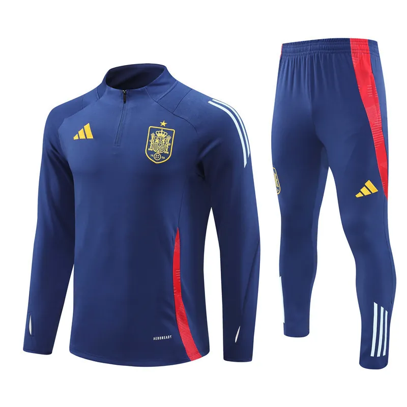 2024 Spain Long Sleeve Training Suit Football Shirts 4