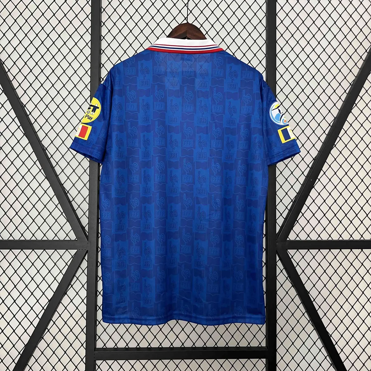 1996 France Home Retro Kit Football Uniform AAAAJerseys Dropshipping Yupoo 2