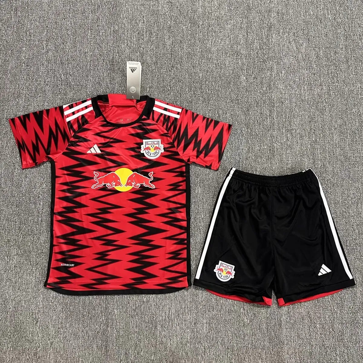 24-25 New York Red Bull Home Kid Kits Children Sets Jersey Supplier Yupoo 2