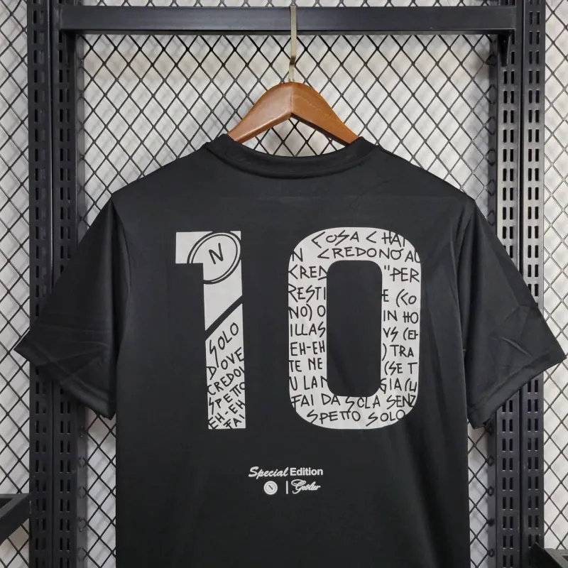 23-24 Napoli × Geolier Special Edition Black Kit Jersey Supplier Yupoo 6