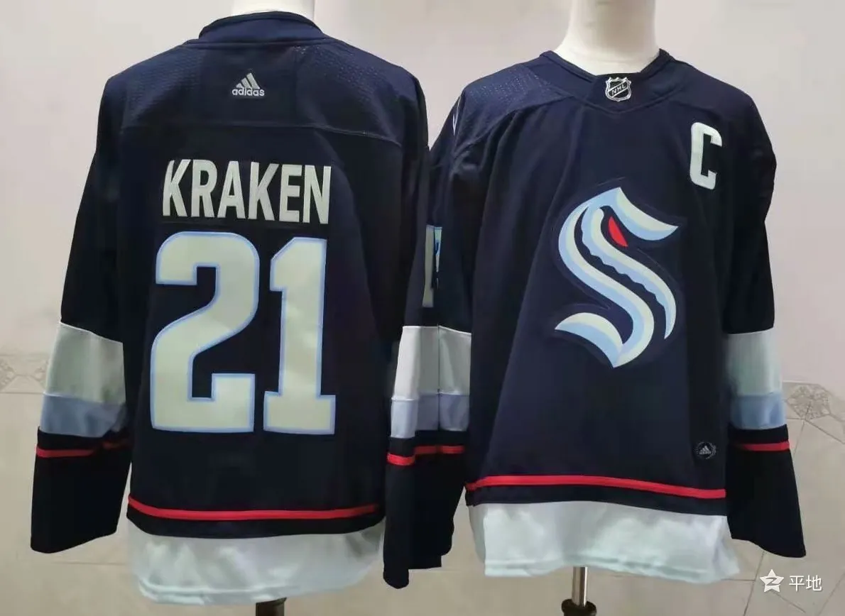Seattle Kraken ice hockey jersey M-3XL 西雅图海妖队冰球服 3