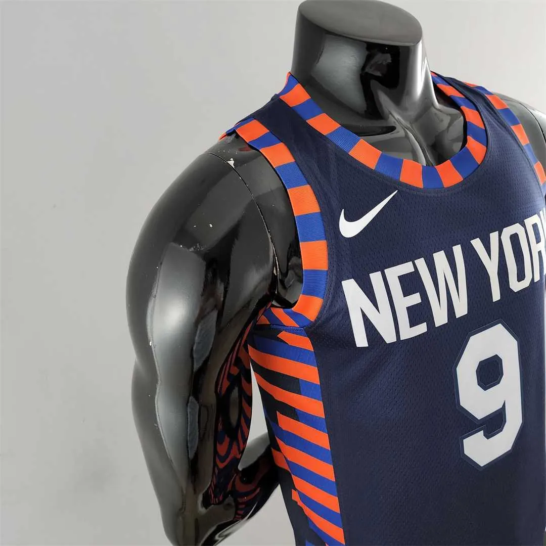 New York Knicks Barrett #9 Striped NBA Jersey 9