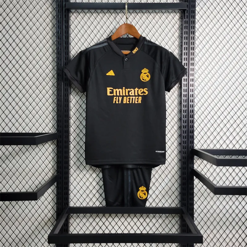 23-24 Kids Real Madrid Third away Size 16-28 Soccer Jerseys 12
