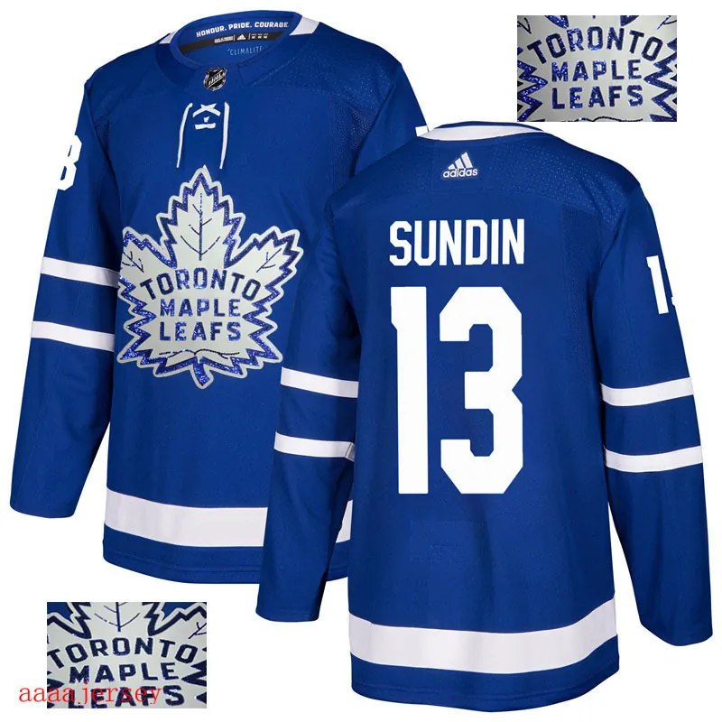 2018 Toronto Maple Leafs ice hockey jersey M-3XL 多伦多枫叶队时尚亮片款冰球服 25