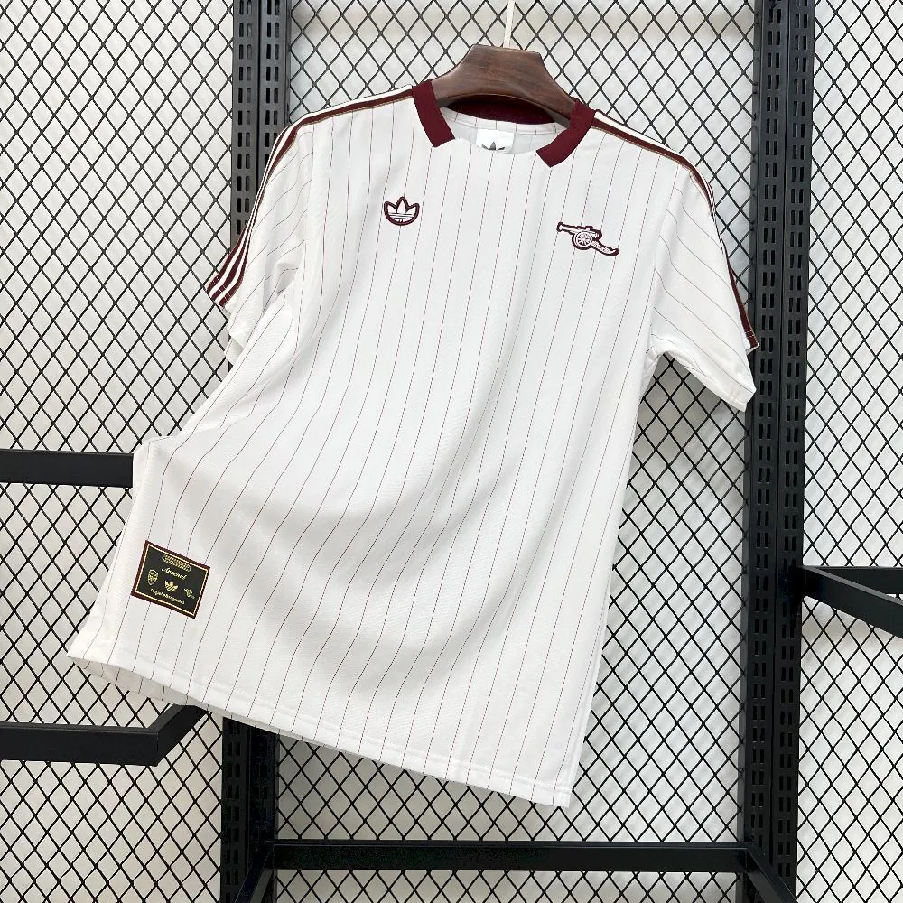 25-26 Arsenal Casual Retro Style Football White Shirt AAAAJersey Yupoo 4