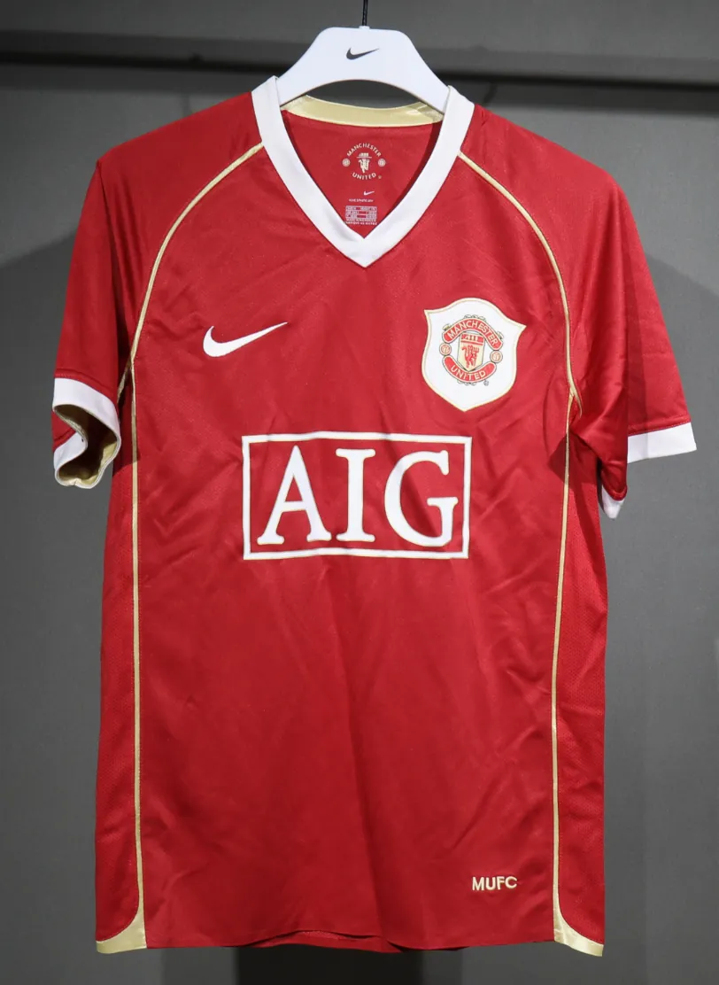 06-07 Manchester United Home Retro Kit Vintage Player Version Shirt AAAAJersey Dropship Yupoo 8